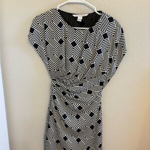 Diane Von Furstenberg Black and White Dress